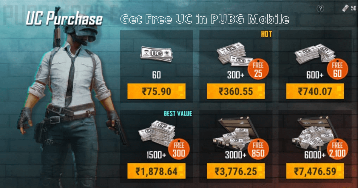How to get free UC in PUBG Mobile