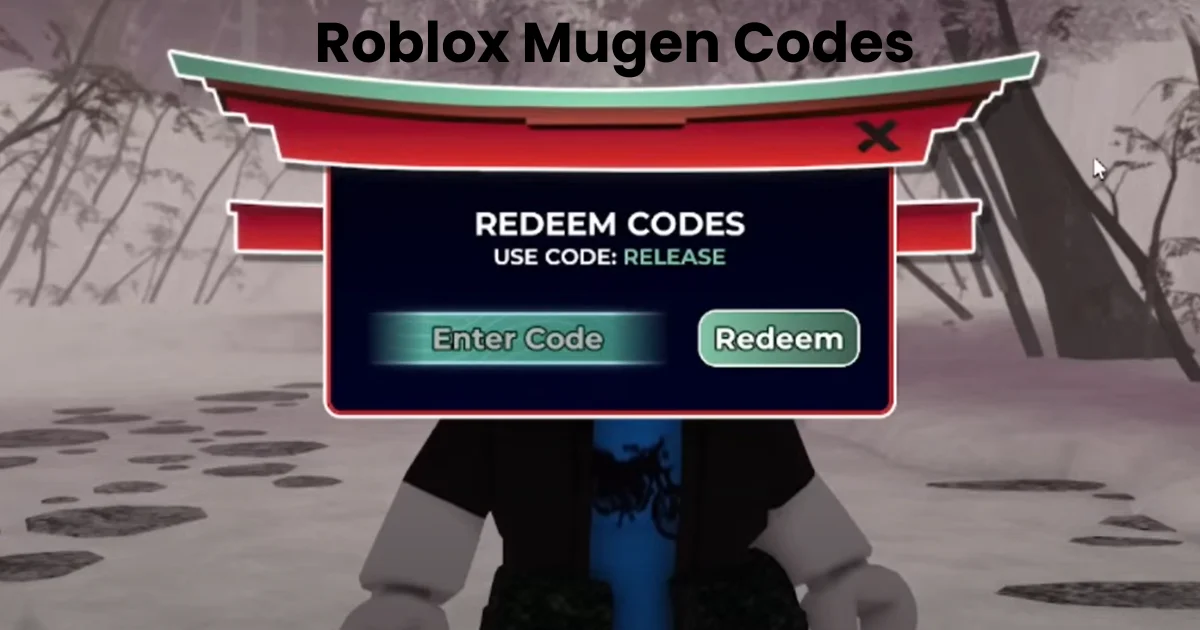 Roblox Mugen Codes