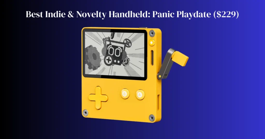 Best Indie & Novelty Handheld: Panic Playdate ($229)