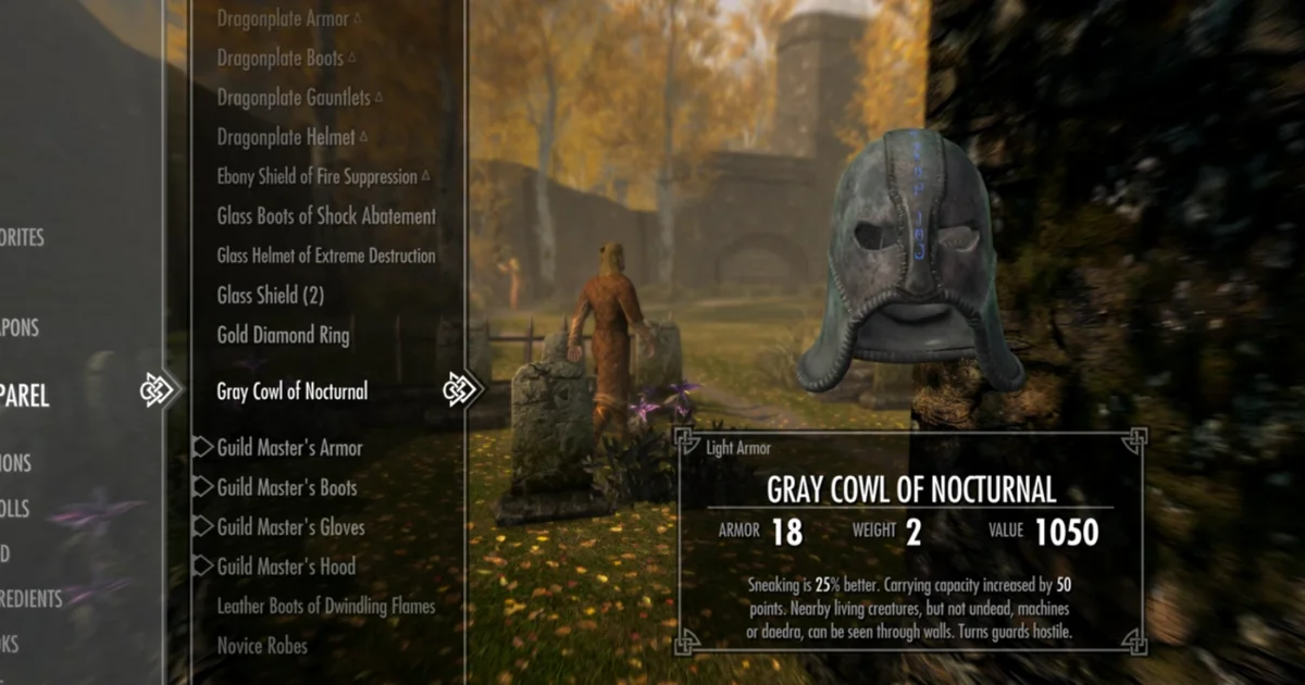 Skyrim Anniversary How to Become the New Gray Fox & Claim the Legendary Gray Cowl of Nocturnal